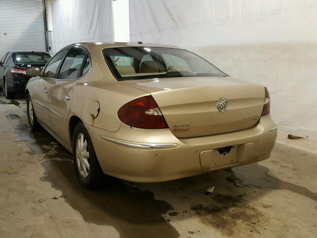 2G4WD562251208067 - 2005 BUICK LACROSSE C TAN photo 3