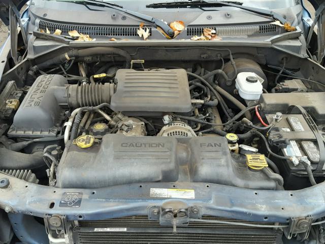 1B4HR38N72F122894 - 2002 DODGE DURANGO SP BLUE photo 7