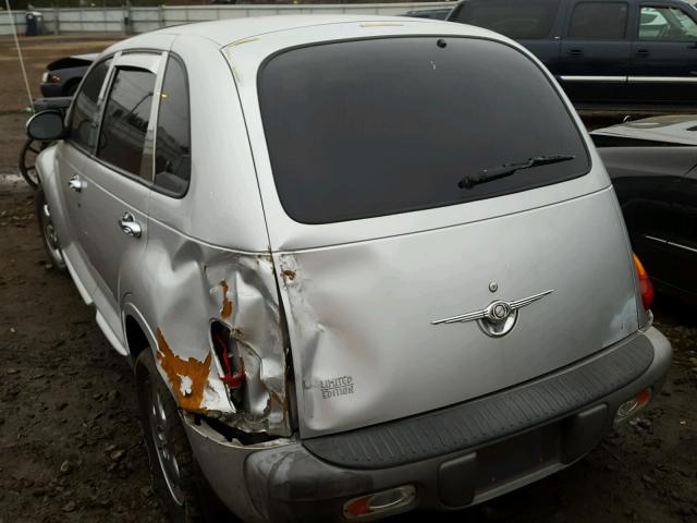 3C8FY4BB01T587621 - 2001 CHRYSLER PT CRUISER SILVER photo 3