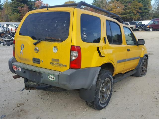 5N1MD28Y42C527838 - 2002 NISSAN XTERRA SE YELLOW photo 4