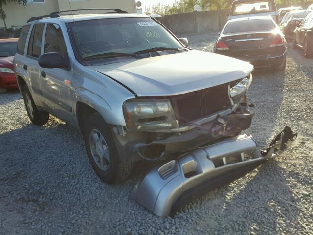 1GNDS13S442160320 - 2004 CHEVROLET TRAILBLAZE SILVER photo 1