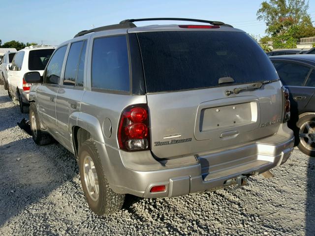 1GNDS13S442160320 - 2004 CHEVROLET TRAILBLAZE SILVER photo 3