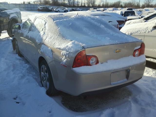 1G1ZH57B694163707 - 2009 CHEVROLET MALIBU 1LT TAN photo 3