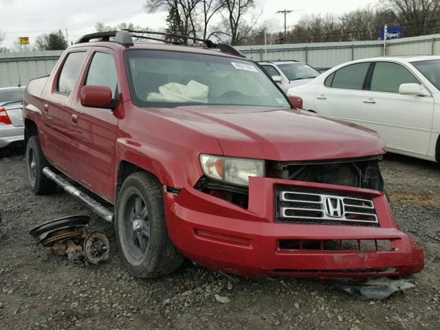 2HJYK164X6H523734 - 2006 HONDA RIDGELINE BURGUNDY photo 1