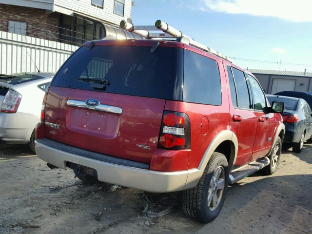1FMEU74E46UB51591 - 2006 FORD EXPLORER E RED photo 4