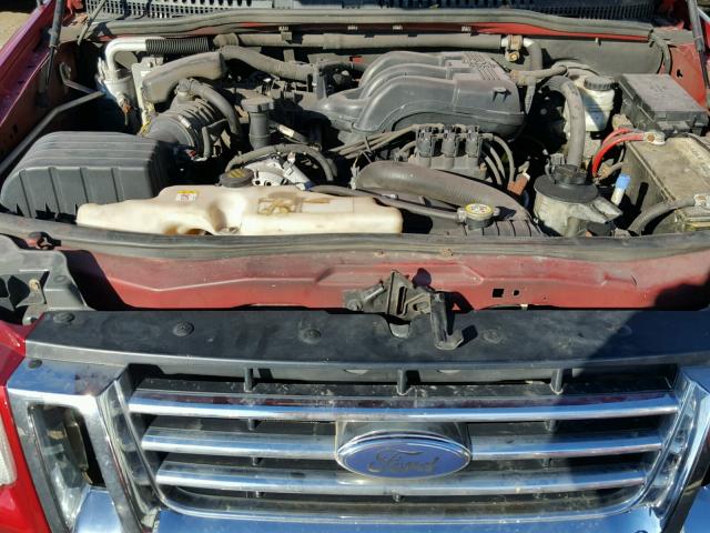 1FMEU74E46UB51591 - 2006 FORD EXPLORER E RED photo 7