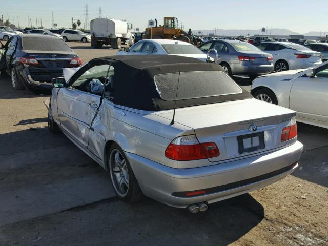 WBABW53404PL40889 - 2004 BMW 330 CI SILVER photo 3