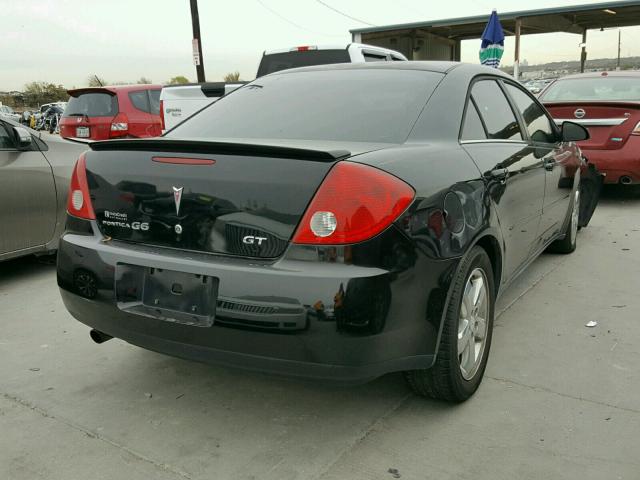 1G2ZH58N374111386 - 2007 PONTIAC G6 GT BLACK photo 4