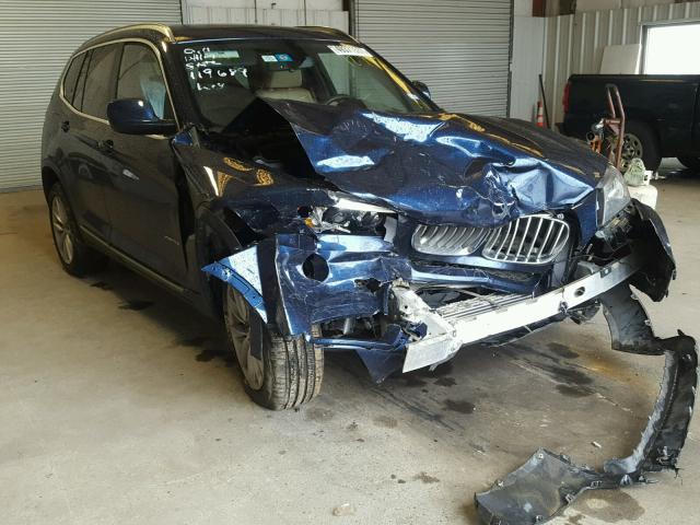 5UXWX9C50D0A20855 - 2013 BMW X3 XDRIVE2 BLUE photo 1