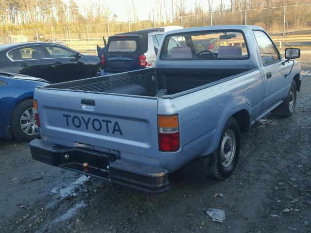 JT4RN81R4L5078356 - 1990 TOYOTA PICKUP 1/2 BLUE photo 4