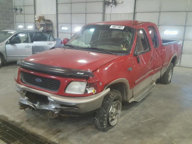 1FTDX18W1VNC89203 - 1997 FORD F150 RED photo 2