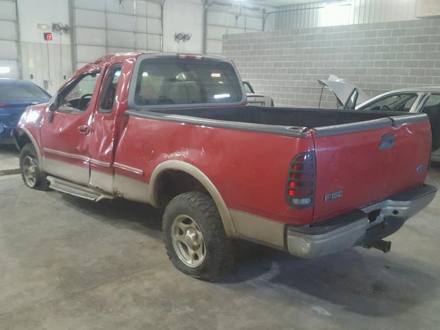 1FTDX18W1VNC89203 - 1997 FORD F150 RED photo 3