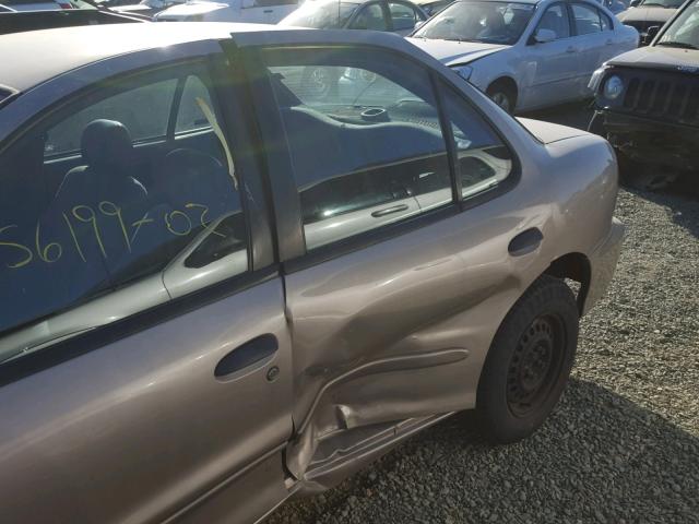 1G1JC524627161125 - 2002 CHEVROLET CAVALIER B GOLD photo 10