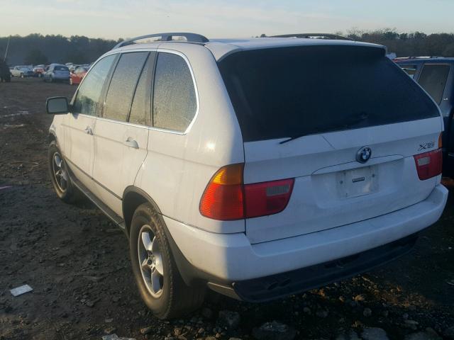 WBAFB33511LH11171 - 2001 BMW X5 4.4I WHITE photo 3