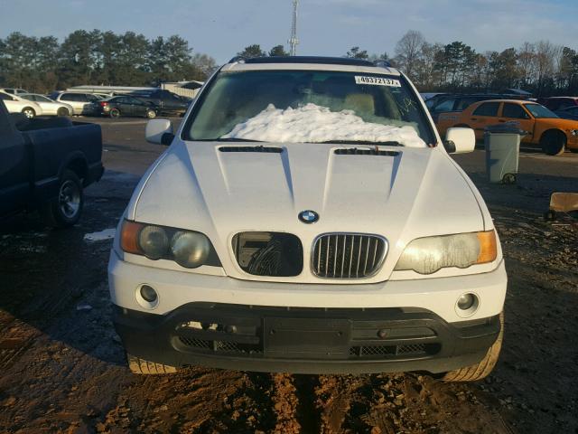 WBAFB33511LH11171 - 2001 BMW X5 4.4I WHITE photo 9