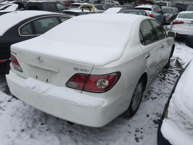 JTHBA30G345042514 - 2004 LEXUS ES 330 WHITE photo 4