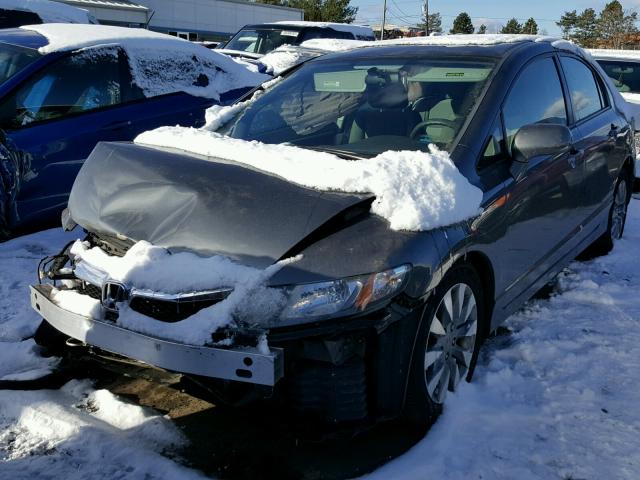 2HGFA1F85AH313358 - 2010 HONDA CIVIC EX GRAY photo 2