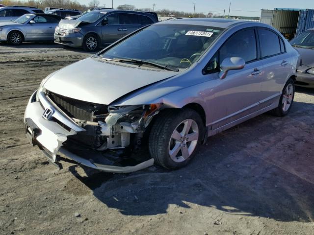 1HGFA16847L123093 - 2007 HONDA CIVIC EX SILVER photo 2