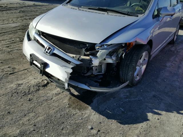 1HGFA16847L123093 - 2007 HONDA CIVIC EX SILVER photo 9