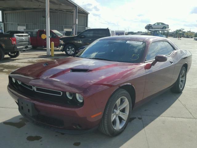 2C3CDZAG6HH617366 - 2017 DODGE CHALLENGER MAROON photo 2