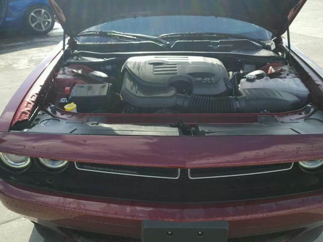 2C3CDZAG6HH617366 - 2017 DODGE CHALLENGER MAROON photo 7