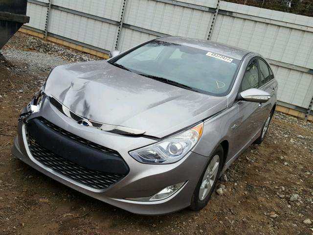 KMHEC4A49CA030548 - 2012 HYUNDAI SONATA HYB SILVER photo 2