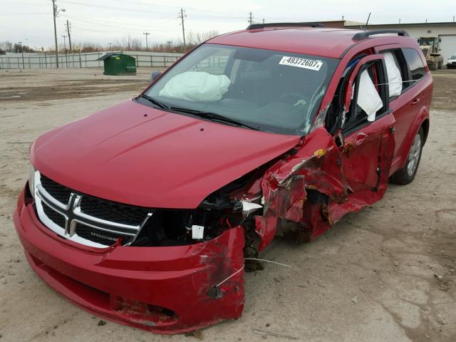 3C4PDCAB9HT579248 - 2017 DODGE JOURNEY SE RED photo 2