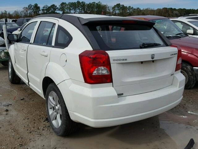 1B3CB4HA3AD534245 - 2010 DODGE CALIBER SX WHITE photo 3