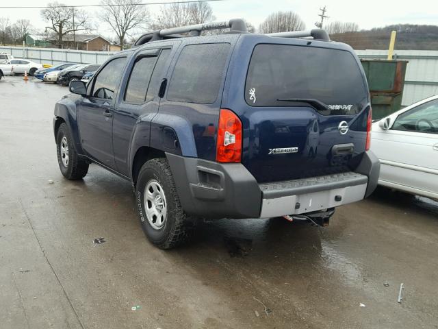 5N1AN08U69C515105 - 2009 NISSAN XTERRA OFF BLUE photo 3