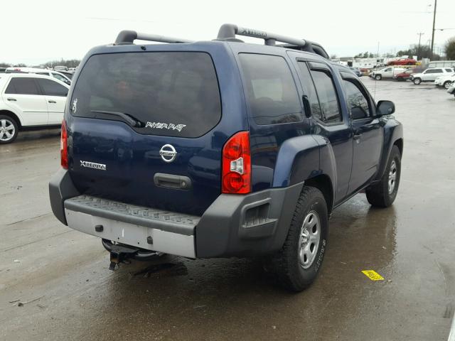 5N1AN08U69C515105 - 2009 NISSAN XTERRA OFF BLUE photo 4