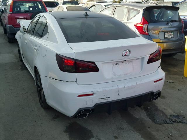 JTHBP262595006738 - 2009 LEXUS IS-F WHITE photo 3