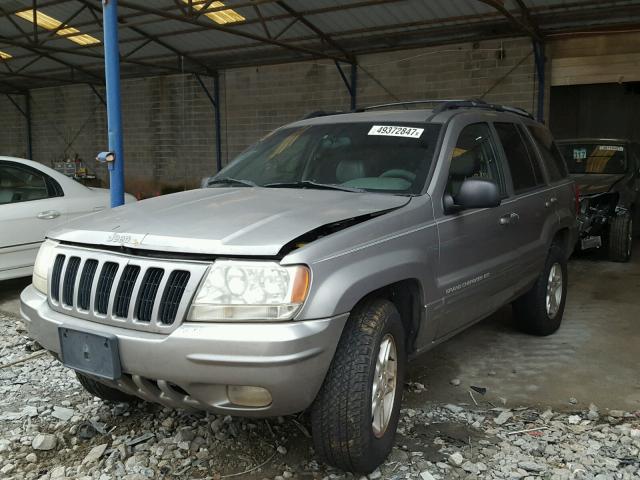 1J4G268S8XC650344 - 1999 JEEP GRAND CHER TAN photo 2