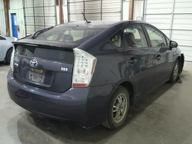 JTDKN3DU7A0004802 - 2010 TOYOTA PRIUS GRAY photo 4