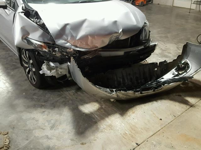 19XFB2F90EE038316 - 2014 HONDA CIVIC EXL Argent photo 9