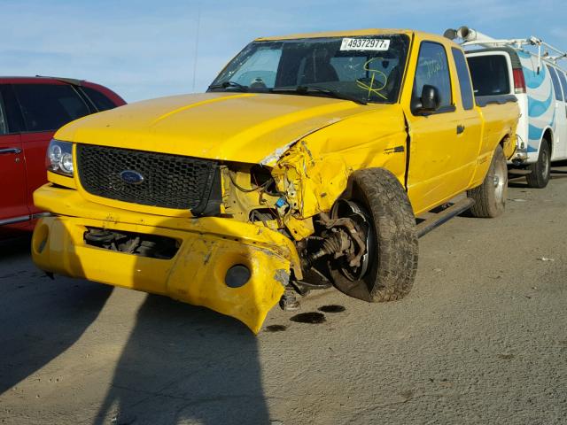 1FTZR15E11PA55508 - 2001 FORD RANGER SUP YELLOW photo 2