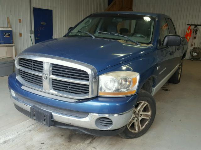 1D7HU18206S522035 - 2006 DODGE RAM 1500 S BLUE photo 2