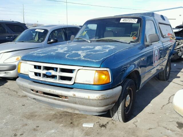 1FTCR10AXPUB99594 - 1993 FORD RANGER GREEN photo 2