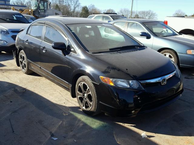 1HGFA168X7L064213 - 2007 HONDA CIVIC EX BLACK photo 1