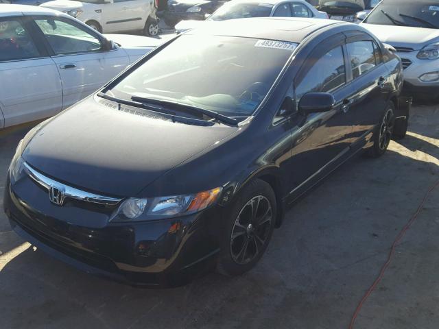 1HGFA168X7L064213 - 2007 HONDA CIVIC EX BLACK photo 2