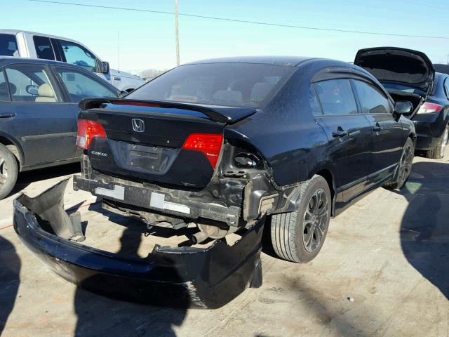 1HGFA168X7L064213 - 2007 HONDA CIVIC EX BLACK photo 4