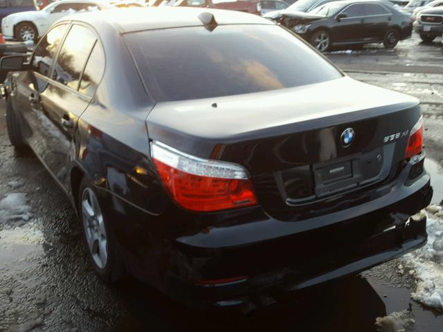 WBANV93558CZ61624 - 2008 BMW 535 XI BLACK photo 3