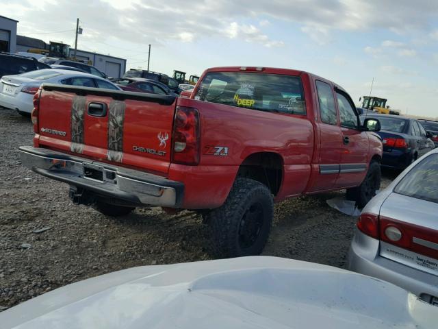 1GCEK19T13E220905 - 2003 CHEVROLET SILVERADO RED photo 4