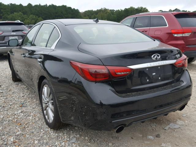 JN1EV7AP9JM591499 - 2018 INFINITI Q50 LUXE BLACK photo 3