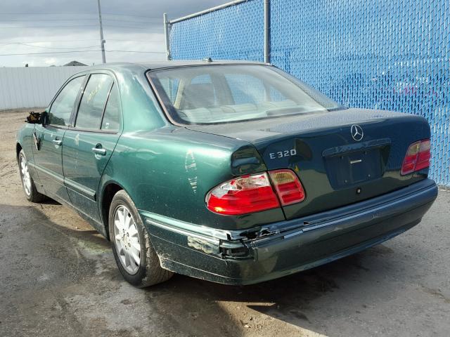 WDBJF65J6YB130256 - 2000 MERCEDES-BENZ E 320 GREEN photo 3