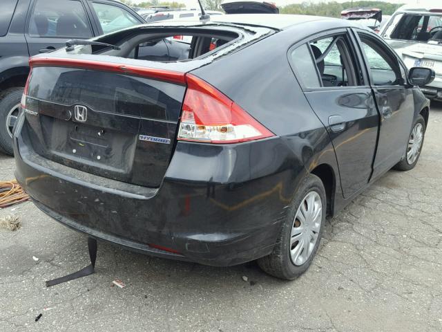 JHMZE2H56AS038003 - 2010 HONDA INSIGHT LX BLACK photo 4