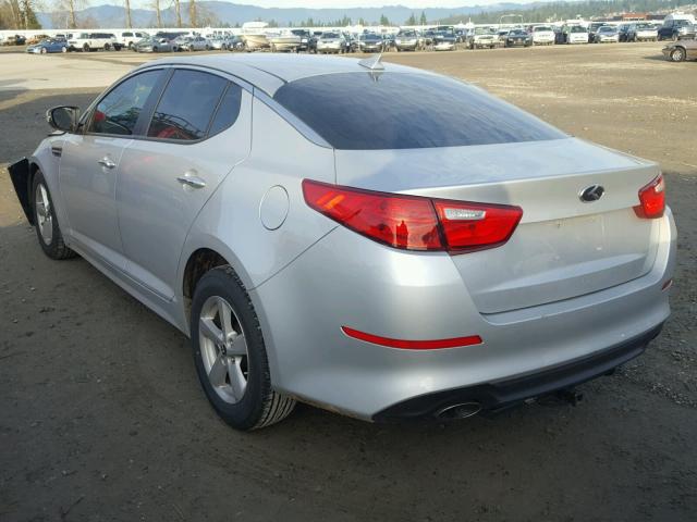 5XXGM4A73FG405475 - 2015 KIA OPTIMA LX GRAY photo 3