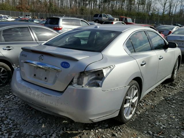 1N4AA51E99C848937 - 2009 NISSAN MAXIMA S SILVER photo 4