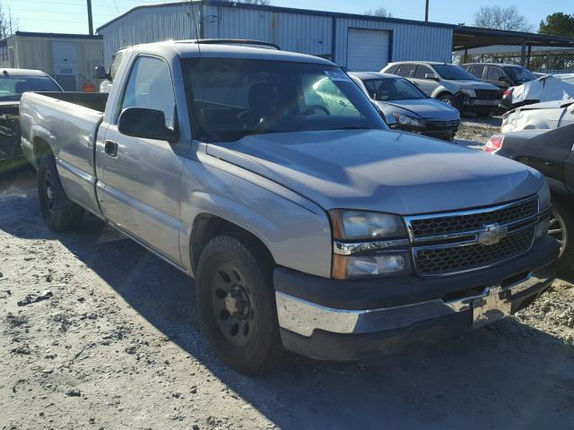 1GCEC14V26E106289 - 2006 CHEVROLET SILVERADO SILVER photo 1