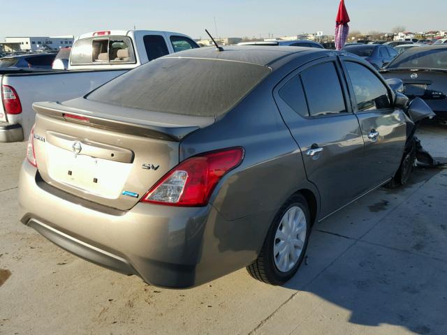 3N1CN7AP8GL839784 - 2016 NISSAN VERSA S GRAY photo 4