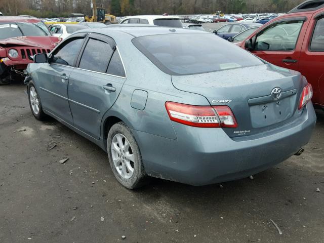 4T4BF3EK7AR015951 - 2010 TOYOTA CAMRY BASE BLUE photo 3